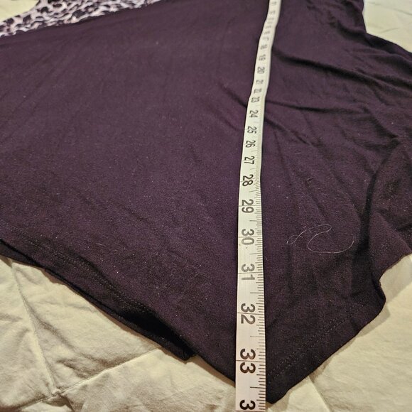 Black and Animal Print Top - Picture 6 of 7